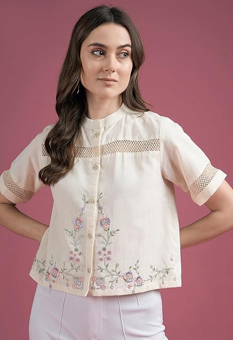 Embroidered Cotton Shirt